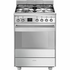 Smeg 60cm Dual Fuel Upright Oven Stainless Steel FS61XNG8-1 image NaN