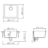 Abey QN-100SW Schock Quadro Single Bowl Sink image NaN