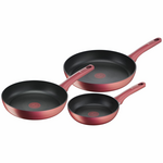 Tefal Perfect Cook 3 Piece Induction Non-Stick Frypan Set G2729116 hero image