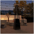 Havana Outdoors Steel Gas Pyramid Patio Garden Outdoor Heater Black Stainless Steel 10004936 image NaN