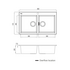 Oliveri Santorini Double Bowl Topmount Sink Matte Black ST-MB1564-OF image NaN