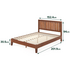 Zinus Queen Deluxe Solid Wood Bed Frame Dark Brown AU-PWPBBHE-12Q image NaN