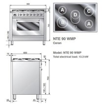 ILVE NTE90WMPI 90cm Freestanding Electric Oven/Stove hero image