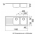 Abey BF200RTW Double Bowl and Drainer Sink Pack image NaN