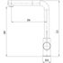 Oliveri Venice Pull Out Right Angle Mixer Tap Chrome VE570FCR-P image NaN