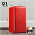 Linarie Tignes 91L Retro Mini Fridge Red LK90TTRED image NaN