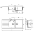 Abey D200R Schock Signus 1 and 3/4 Bowl Sink with Drainer image NaN