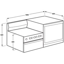 Westinghouse White Elevated Electric Oven WDE132WC-R hero image