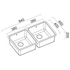 Abey LG200UPK Lago Double Bowl Undermount Sink Pack image NaN
