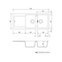Oliveri Santorini Double Bowl Topmount Sink with Left Hand Drainer Matte Black ST-MB1517-OF image NaN