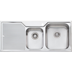 Oliveri NP612 Nu-Petite 1 and 3/4 Bowl Left Hand Drainer Topmount Sink hero image