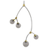 CTO Lighting Ivy Vertical 4 Pendant Light - Bronze and Satin Brass with Smoke Glass Shades IVYPE4BZSG image NaN