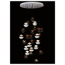 DCW Editions Here Comes The Sun 10 Mini Pendant Light - White and Copper HCS10WHCOP hero image