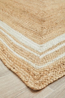 Rug Culture Nosa Large Natural & White Rug 280X190CM - NSA-111-280X190 hero image