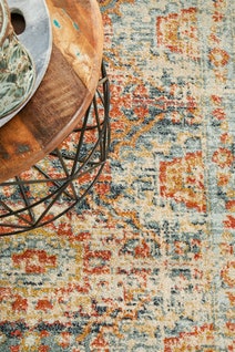 Rug Culture Legacy Large Multi-coloured Rug 400X80CM - LEG-853-BLUE-400X80 hero image