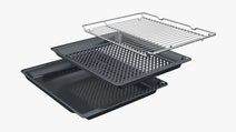 Bosch Series 8 Accentline Built-In Compact Oven with Microwave Function Black CMG978NB1A hero image