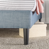 Zinus Liam Classic Home Queen Upholstered Fabric Bed Base Light Blue AU-FPPPLB-12Q image NaN