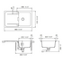 Abey WD100BZ Schock Wembley Single Bowl Sink with Drainer image NaN