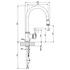 Armando Vicario Provincial Pull Out Kitchen Mixer Tap Brushed Black Nickel 400674BBN-LF image NaN