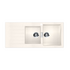 Abey Schock Signus 1& 3/4 Bowl Topmount Sink with Left Hand Drainer Polaris D200WR image NaN