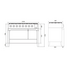ILVE 120cm Panoramagic Induction Double Freestanding Oven Matte Black PMI127S3MK image NaN