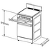 Chef 54cm Freestanding Gas Oven/Stove CFG503WBNG  image NaN
