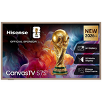 Hisense 55'' S7S Hi-QLED 4K Canvas TV Black 55S7SAU [2026] hero image