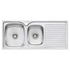 Oliveri Endeavour 1 and 3/4 Bowl Topmount Sink with Right Hand Drainer EE11  image NaN