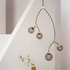 CTO Lighting Ivy Vertical 4 Pendant Light - Bronze and Satin Brass with Smoke Glass Shades IVYPE4BZSG image NaN
