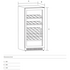 Cantina 116 Bottle Single Zone Wine Cabinet Black CCWIS116B image NaN