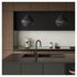 Oliveri Santorini Black Double Bowl Topmount Sink With Drainer ST-BL1515 image NaN