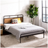 Zinus Double Santa Fe Metal and Wood Bed Frame with Footboard AU-SFBF-BR-D image NaN