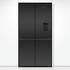 Fisher & Paykel Series 7 538L Quad Door Refrigerator with Ice and Water Matte Black Glass RF605QZUVB1 image NaN