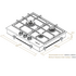 Spezialist 64cm Vitro Ceramic 3 Burner Gas Cooktop S30643VCLPG image NaN