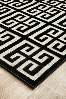 Rug Culture York Medium Black & Natural Rug 300X80CM - YRK-BREN-GLD-300X80 hero image