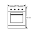 Chef CFG517SA 54cm Freestanding Natural Gas Oven/Stove image NaN