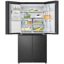LG 506L French Door Fridge with Slim Non-Plumbed In-Door Ice and Water Dispenser Matte Black GF-LN500MBL hero image