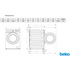 Beko 7.5kg/4 kg Washer Dryer Combo with SteamCure BWD7541W image NaN