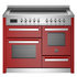 Bertazzoni Professional Series 110cm 5-Zone Induction Cooktop with Electric Triple Oven Cooker Rosso PRO115I3EROT image NaN