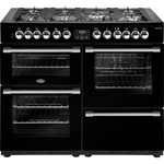 Belling Cookcentre 110cm Dual Fuel Black Freestanding Oven BCC1100DFB hero image