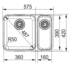 Franke LAX160SBR Largo 1 and 1/3 Bowl Undermount Sink image NaN