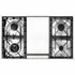 ILVE Professional Plus Series 90cm Dual Fuel Four Burner Teppanyaki Double Oven with Milano Knobs PD09FDWE3SS image NaN