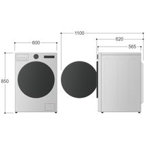 LG 10/6kg 3 Series AI Front Load Wash and Dry Combo White WXC3-1410W hero image
