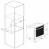 ILVE 76cm Pyrolytic Electric Built-in Oven 760SPYTCGV image NaN