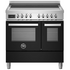 Bertazzoni Professional Series 90cm 5-Zone Induction Cooktop with Electric Double Oven Cooker Nero PRO95I2ENET image NaN