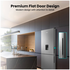 Hisense 415L Bottom Mount Fridge with Water Dispenser Stainless Steel HRBM419SW image NaN
