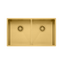 Oliveri Spectra Double Bowl Brushed Gold Sink SB63AU image NaN
