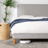 Zinus Debi Queen Upholstered Fabric Bed Base Light Grey AU-FHVP-LG-Q image NaN
