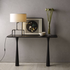CTO Lighting Braque Table Light - Bronze Base with Dove Grey Silk Shade BRATAOBZDG image NaN