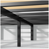 Zinus Queen Bed Frame with Black Rattan Headboard and Metal Base AU-FBMMH8ZC-14Q image NaN
